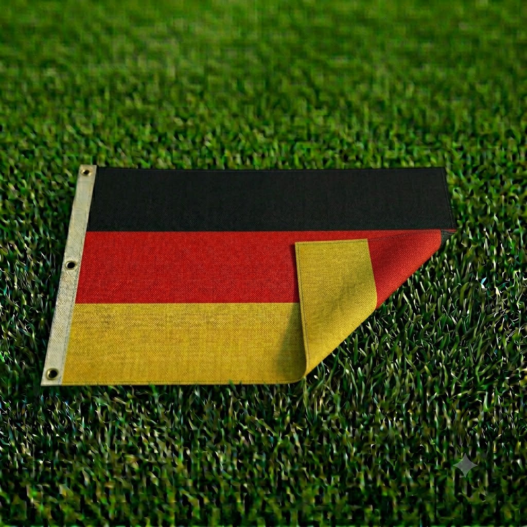 Bandera de Alemania ondeando